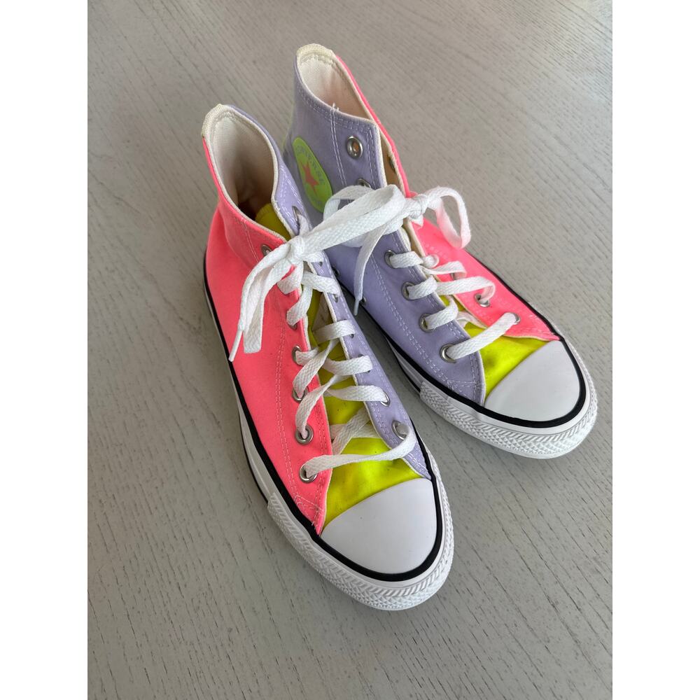 Converse All Star Electric Neon Brush Women's High Top Chuck Taylor Size 7.5